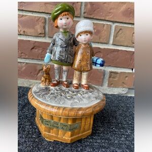 Vintage American Greetings Holly Hobbie Music Box Side By Side Japan